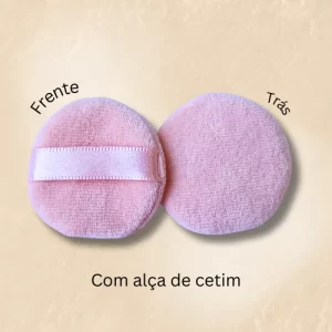 Esponja redonda com alça de cetim - Corel Embalagens