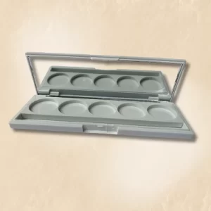 Estojo branco comprido quinteto com espelho - Corel Embalagens